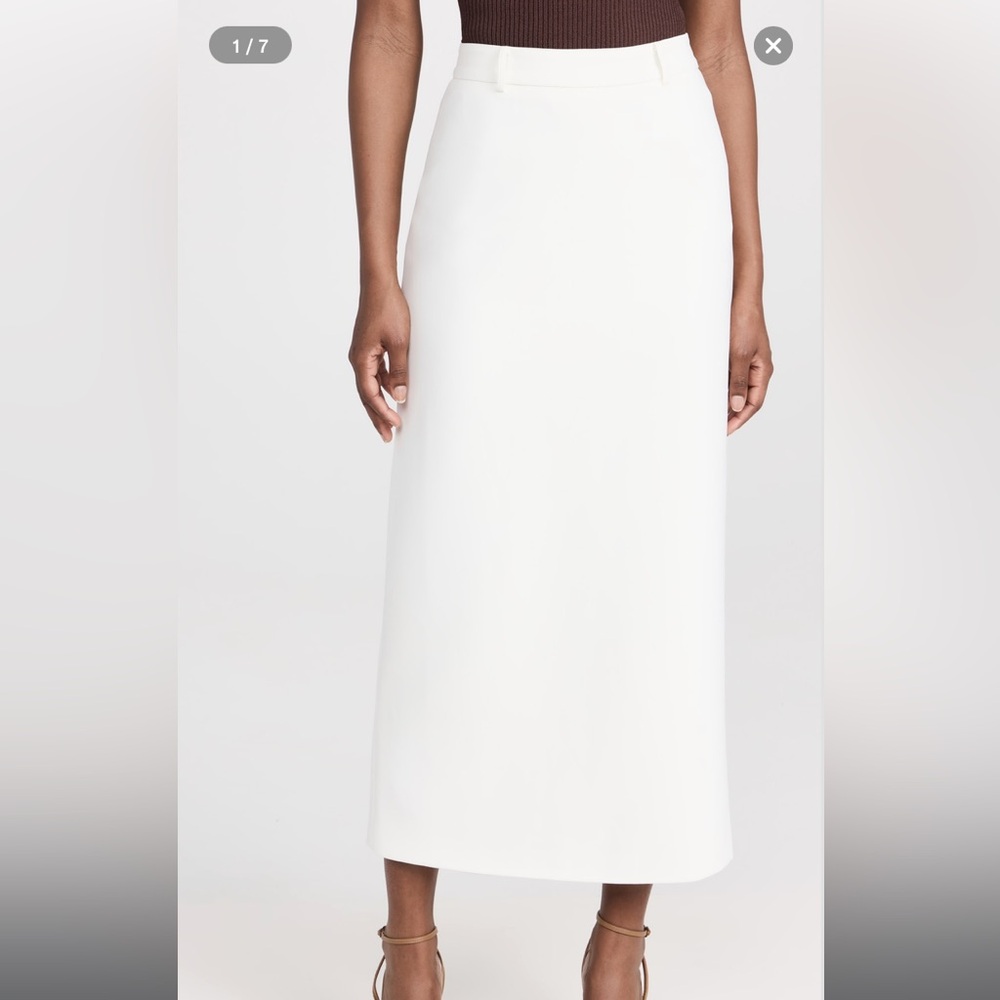 Pixie Market White Nia Maxi Skirt